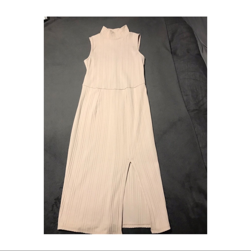 Blush midi dress
